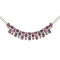 Necklace Ayala Bar Woman Rosy Clay in Metal Alloy Cristallo R3603